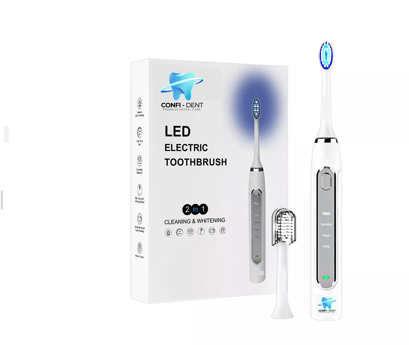 Smart LED Wireless Teeth Whitening Toothbrush